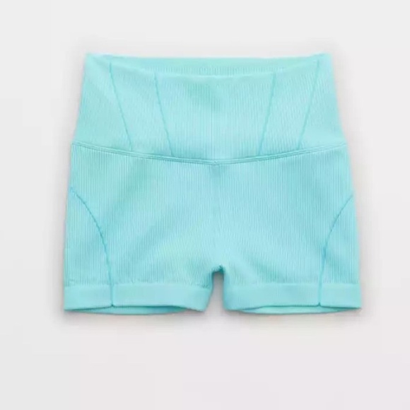 OFFLINE by Aerie | Size M | Aqua Blue Bike Shorts - Picture 1 of 6